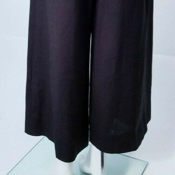 ❤️CHANEL COUTURE Palazzo Runway Wide Leg Black High Waist 5 CC Button Pan… - Picture 15 of 15